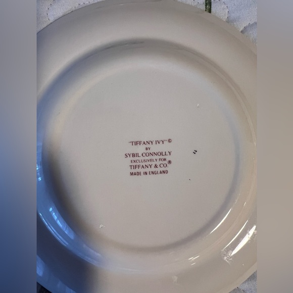 6 plates, 3 tea cups! Tiffany and Co, “Tiffany ivy” - Picture 5 of 6